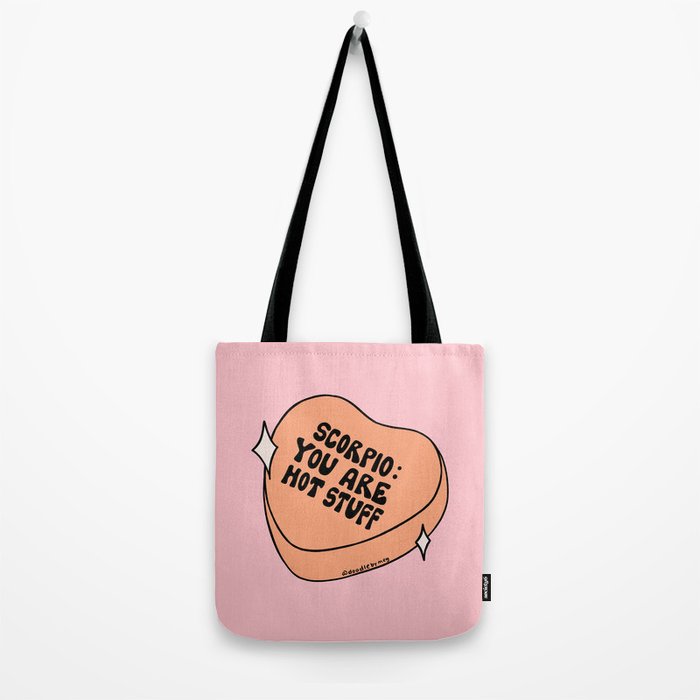 Scorpio Conversation Heart Tote Bag Gallery Image 2