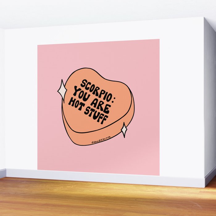 Scorpio Conversation Heart Wall Mural Gallery Image 2
