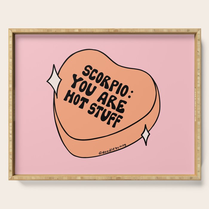 Scorpio Conversation Heart Serving Tray Gallery Image 1