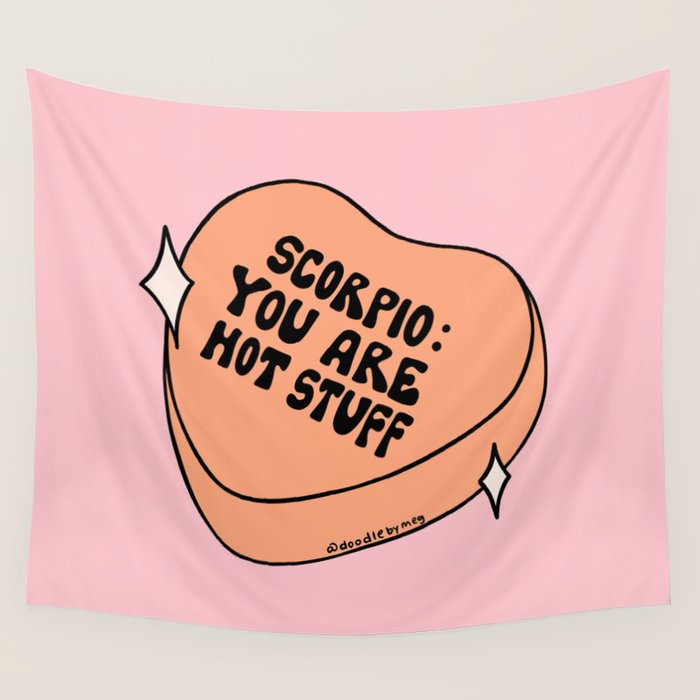 Scorpio Conversation Heart Wall Tapestry Gallery Image 4