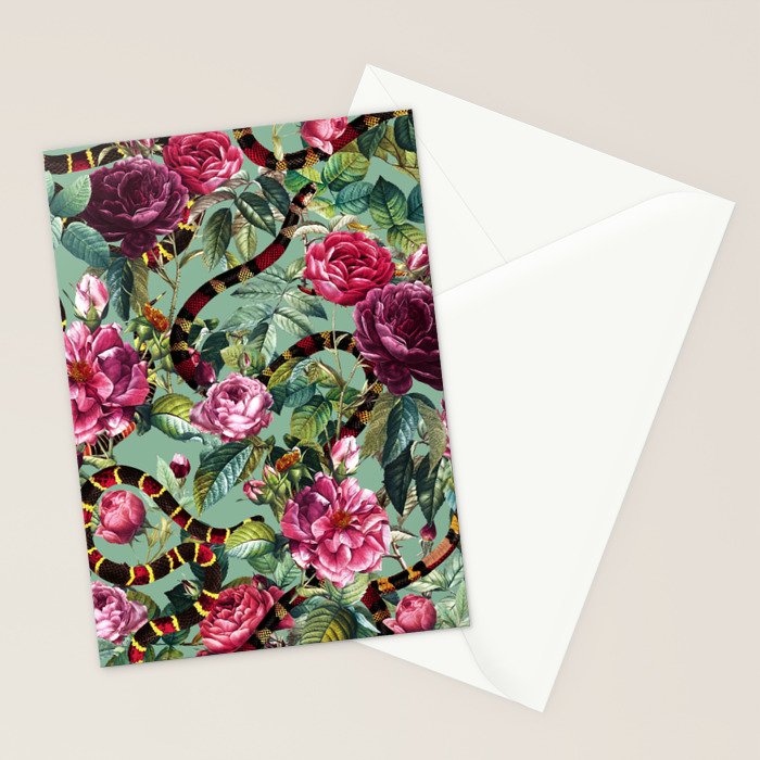Snakes and Roses II Stationery Card Gallery Image 2