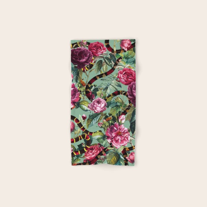 Snakes and Roses II Bath Towel Gallery Image 1