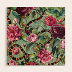 Snakes and Roses II Wood Wall Art Gallery Image 1