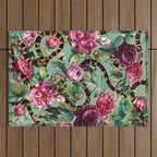 Snakes and Roses II Outdoor Rug Gallery Image 1