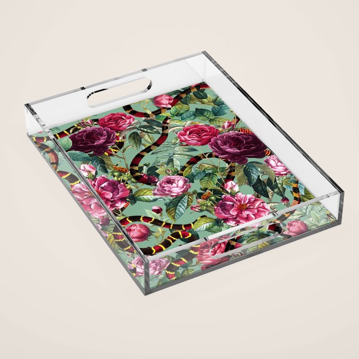 Snakes and Roses II Acrylic Tray Gallery Image 1