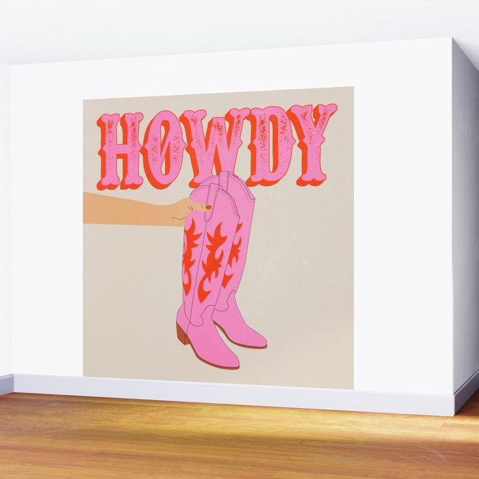 Howdy Wall Mural Gallery Image 2