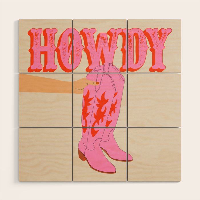 Howdy Wood Wall Art Gallery Image 1