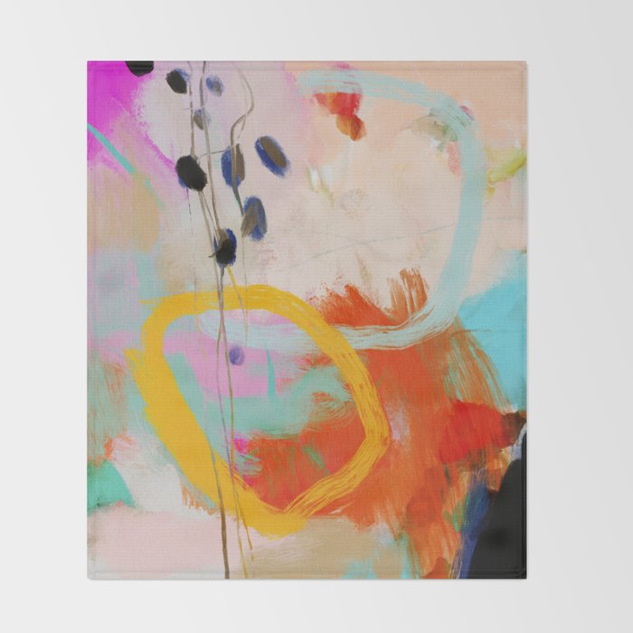 abstract composition 1 Throw Blanket Gallery Image 2