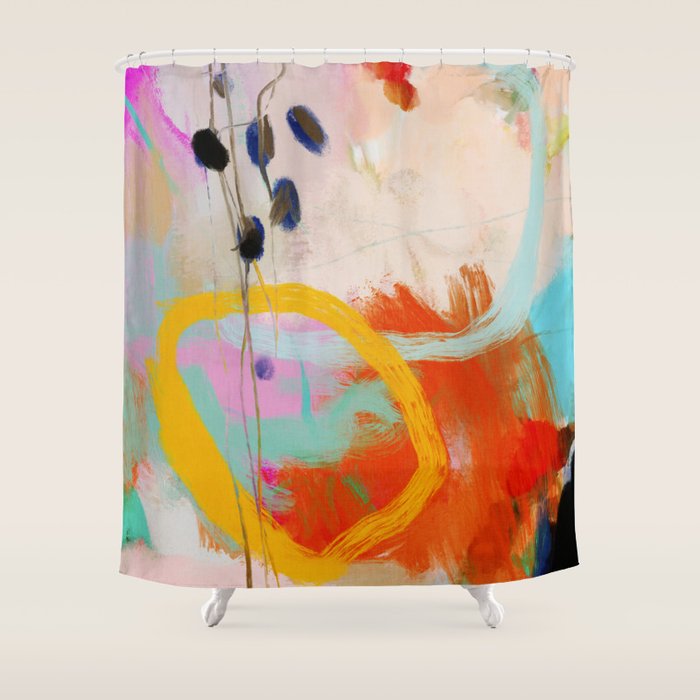 abstract composition 1 Shower Curtain Gallery Image 1