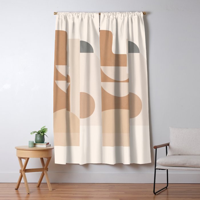 Abstract Minimal Shapes 5 Window Curtain Gallery Image 5