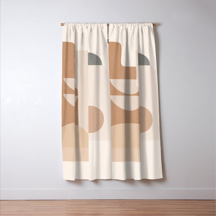 Abstract Minimal Shapes 5 Window Curtain Gallery Image 3
