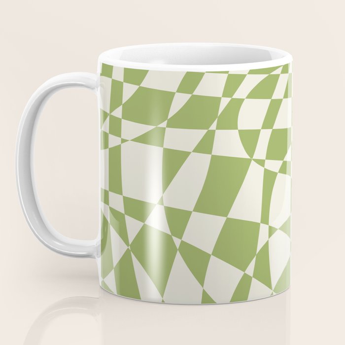 Glass Glitch: Forest Green Edition Coffee Mug Gallery Image 3