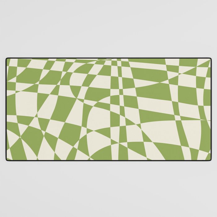 Glass Glitch: Forest Green Edition Desk Mat Gallery Image 3