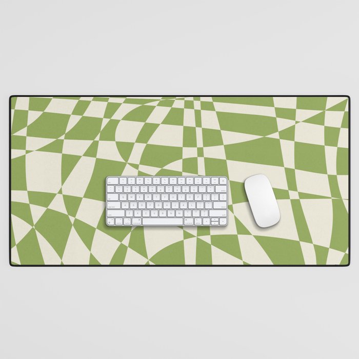 Glass Glitch: Forest Green Edition Desk Mat Gallery Image 1