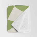 Glass Glitch: Forest Green Edition Throw Blanket Gallery Image 3
