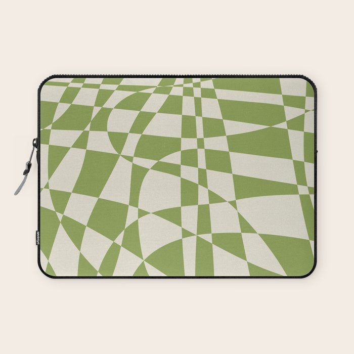 Glass Glitch: Forest Green Edition Laptop Sleeve Gallery Image 1