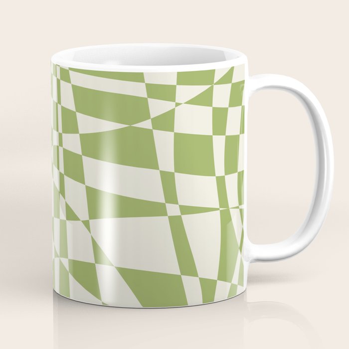 Glass Glitch: Forest Green Edition Coffee Mug Gallery Image 1