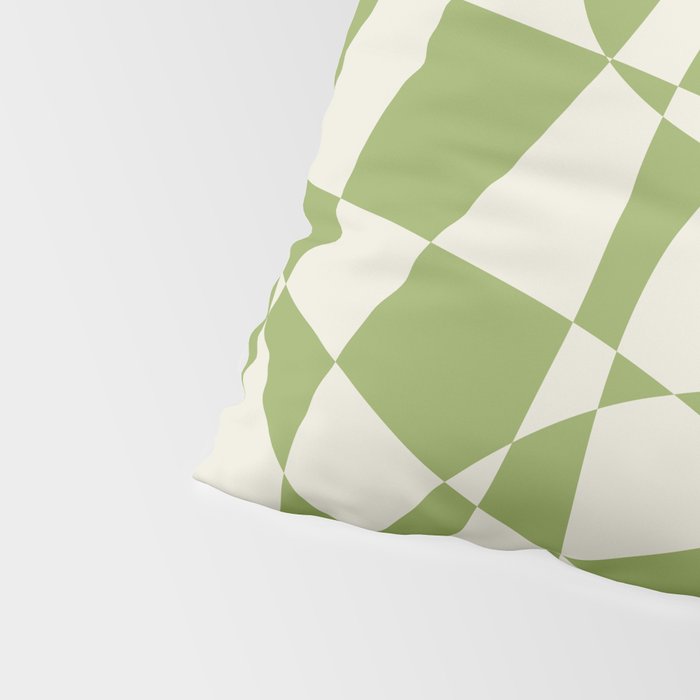 Glass Glitch: Forest Green Edition Pillow Sham Gallery Image 4