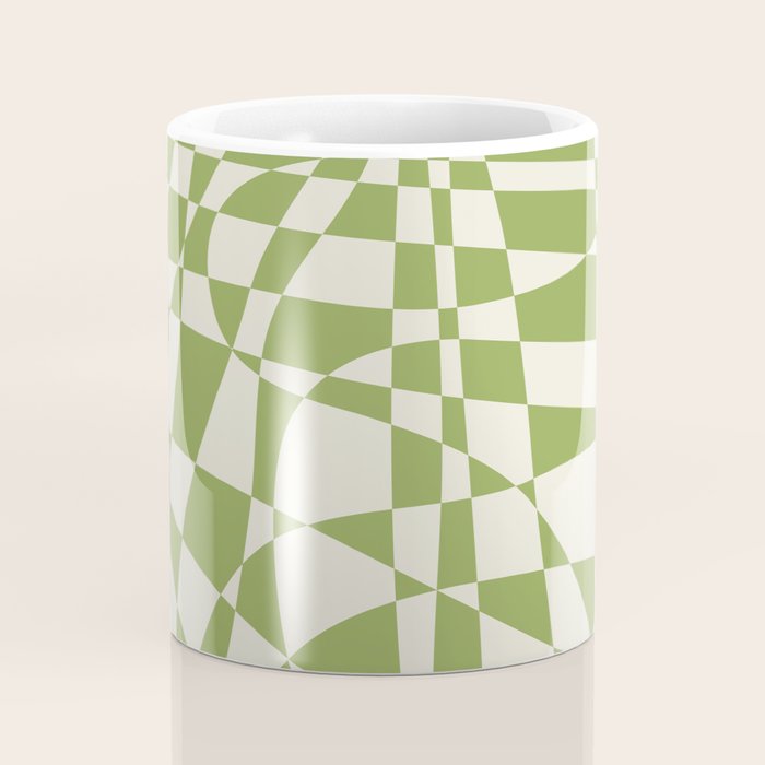 Glass Glitch: Forest Green Edition Coffee Mug Gallery Image 4