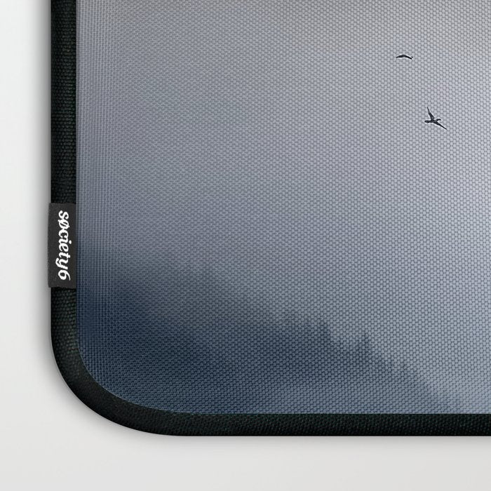Still Summit - Birds Over Foggy Ridge Laptop Sleeve Gallery Image 3