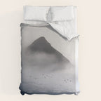 Still Summit - Birds Over Foggy Ridge Duvet Cover Gallery Image 6