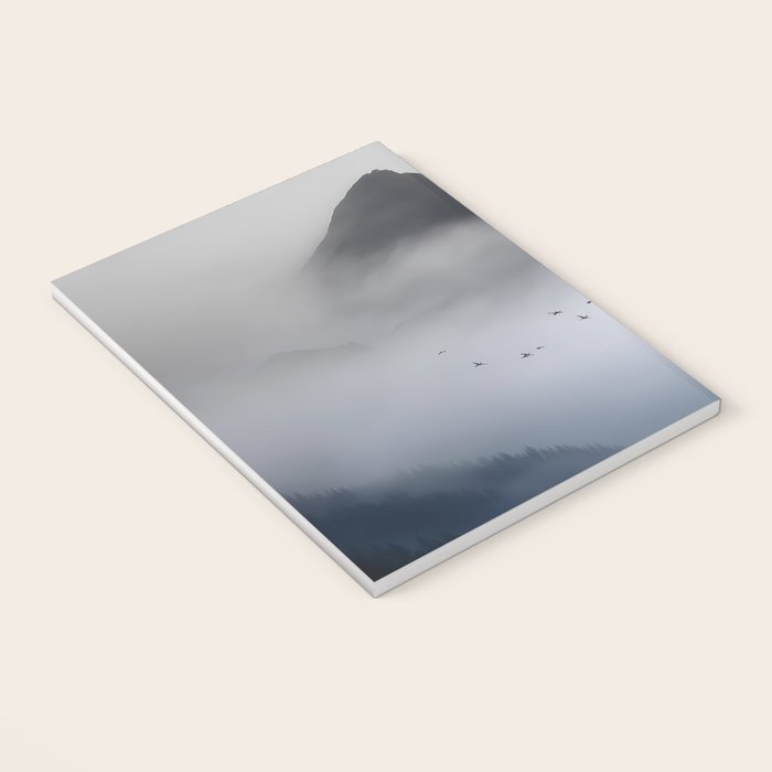 Still Summit - Birds Over Foggy Ridge Notebook Gallery Image 3