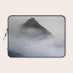 Still Summit - Birds Over Foggy Ridge Laptop Sleeve Gallery Image 1