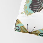 Texas Butterflies - Mint and Gold Pillow Sham Gallery Image 4
