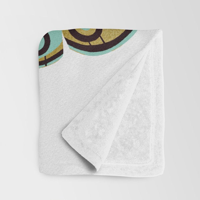 Texas Butterflies - Mint and Gold Throw Blanket Gallery Image 3