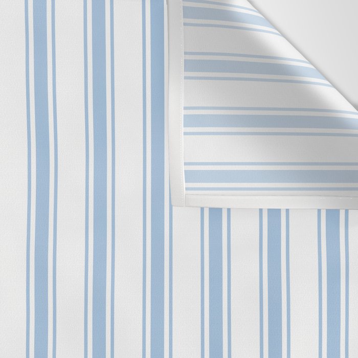 Light blue ticking stripes Wall Tapestry Gallery Image 3