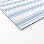 Light blue ticking stripes Welcome Mat Gallery Image 2