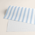 Light blue ticking stripes Wrapping Paper Gallery Image 2