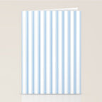 Light blue ticking stripes Stationery Card Gallery Image 2
