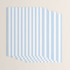 Light blue ticking stripes Wrapping Paper Gallery Image 3