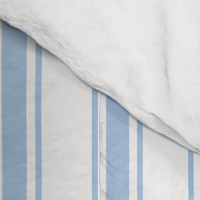 Light blue ticking stripes Comforter Gallery Image 4