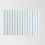 Light blue ticking stripes Rug Gallery Image 2