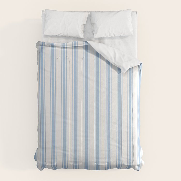 Light blue ticking stripes Comforter Gallery Image 6