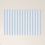 Light blue ticking stripes Welcome Mat Gallery Image 1