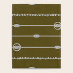 Olive Heritage Revival Stripes-Vintage Modern Elegance Poster Gallery Image 4