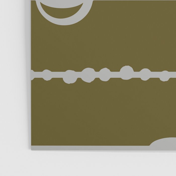 Olive Heritage Revival Stripes-Vintage Modern Elegance Poster Gallery Image 3
