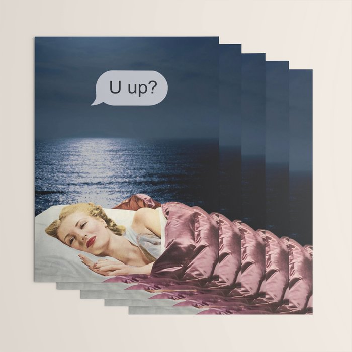 U up? Late night texts Wrapping Paper Gallery Image 3