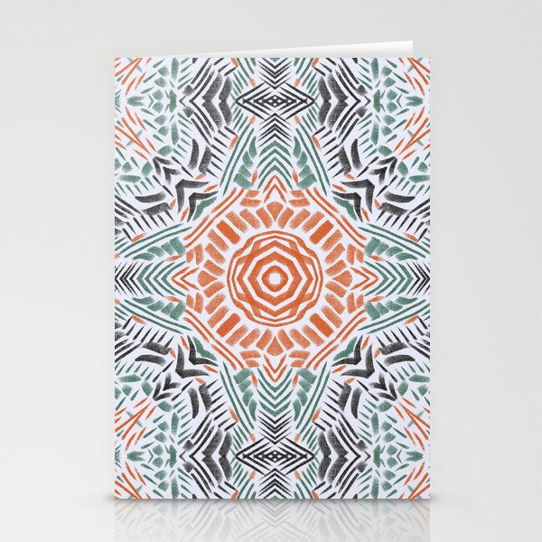 Modern brushstroke mosaic Stationery Card Gallery Image 1