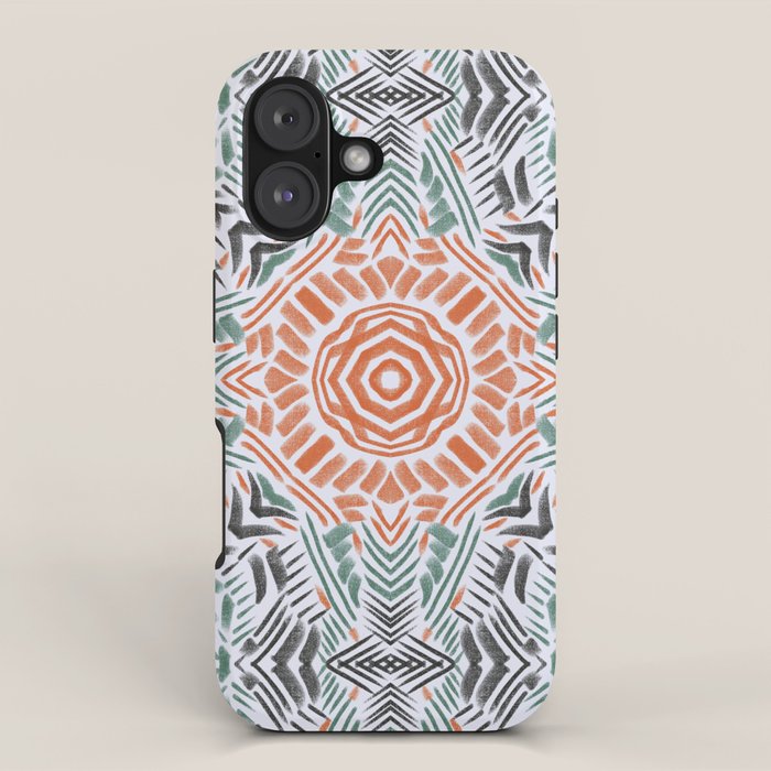 Modern brushstroke mosaic iPhone Case Gallery Image 1