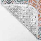 Modern brushstroke mosaic Bath Mat Gallery Image 2