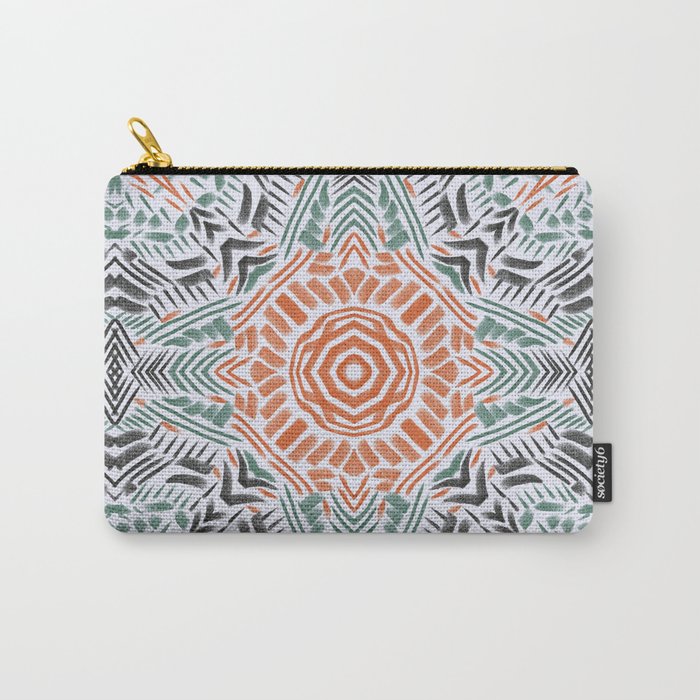 Modern brushstroke mosaic Carry All Pouch Gallery Image 1