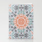 Modern brushstroke mosaic Stationery Card Gallery Image 2