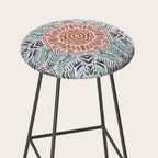 Modern brushstroke mosaic Stool Gallery Image 2