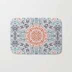 Modern brushstroke mosaic Bath Mat Gallery Image 1