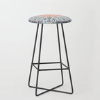 Modern brushstroke mosaic Stool Gallery Image 1
