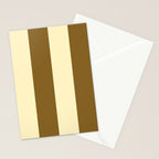 Burnt Sugar Coconut Striped Elegance Stationery Card Gallery Image 2